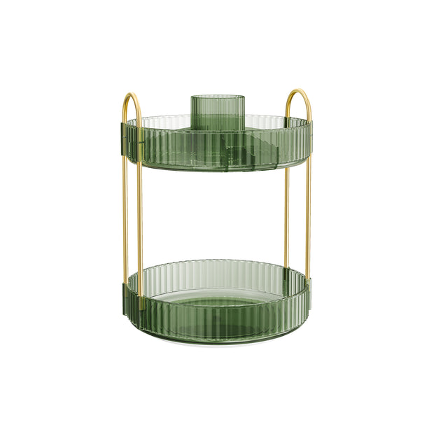 Sminkorganisator – 360° vridbar – ljusgrön