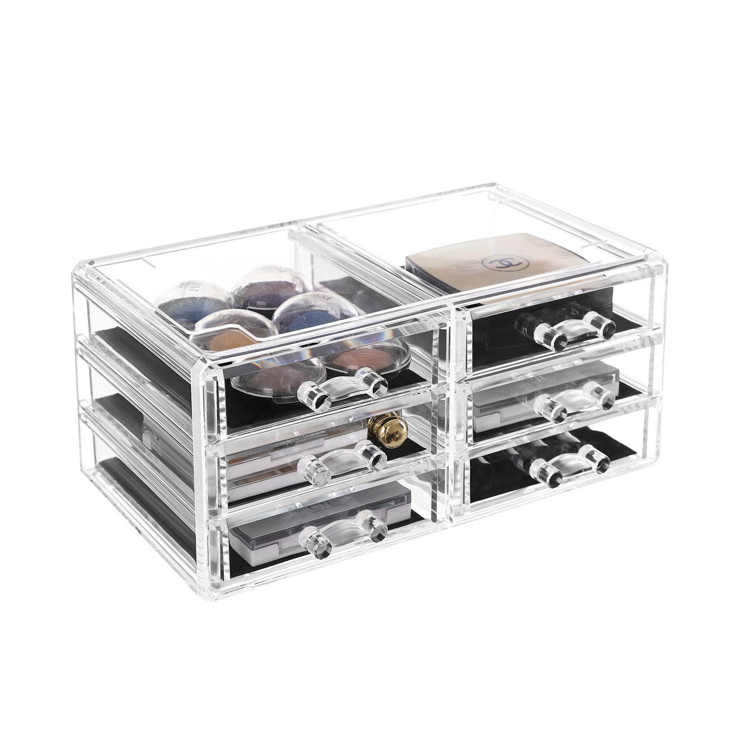 Kosmetisk organisatör – transparent – 23,8x15,3x29,4 cm – transparent
