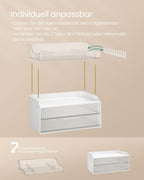 Make-Up Organizer 4 nivåer 20 x 32 x 39,1 cm, transparent