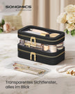 Sminkväska med smyckeskrin – Elegant design – Bläcksvart