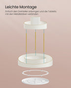 Make-Up Organizer Rotatable med extra skål med guldfärgad