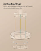 Vändande make-up arrangör med extra transparent behållare