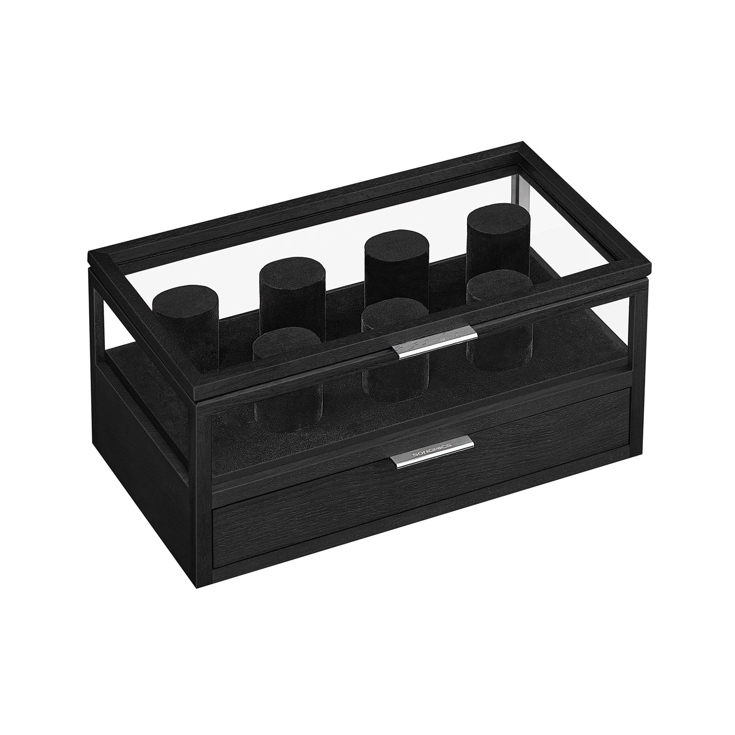 Titta på Box-2-nivåer-7 titta på kuddar-gåva idé-koffiebraun