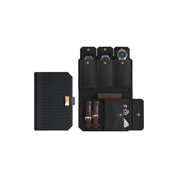 Klockväska – för på språng – bläcksvart