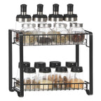 Ört rack - köksställ - bänkskivanarrangör - badrumsställ - svart