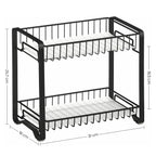 Ört rack - köksställ - bänkskivanarrangör - badrumsställ - svart