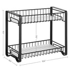 Ört rack - köksställ - bänkskivanarrangör - badrumsställ - svart