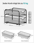 Kitchen Casting Organizer - Stackbar - Classic Black