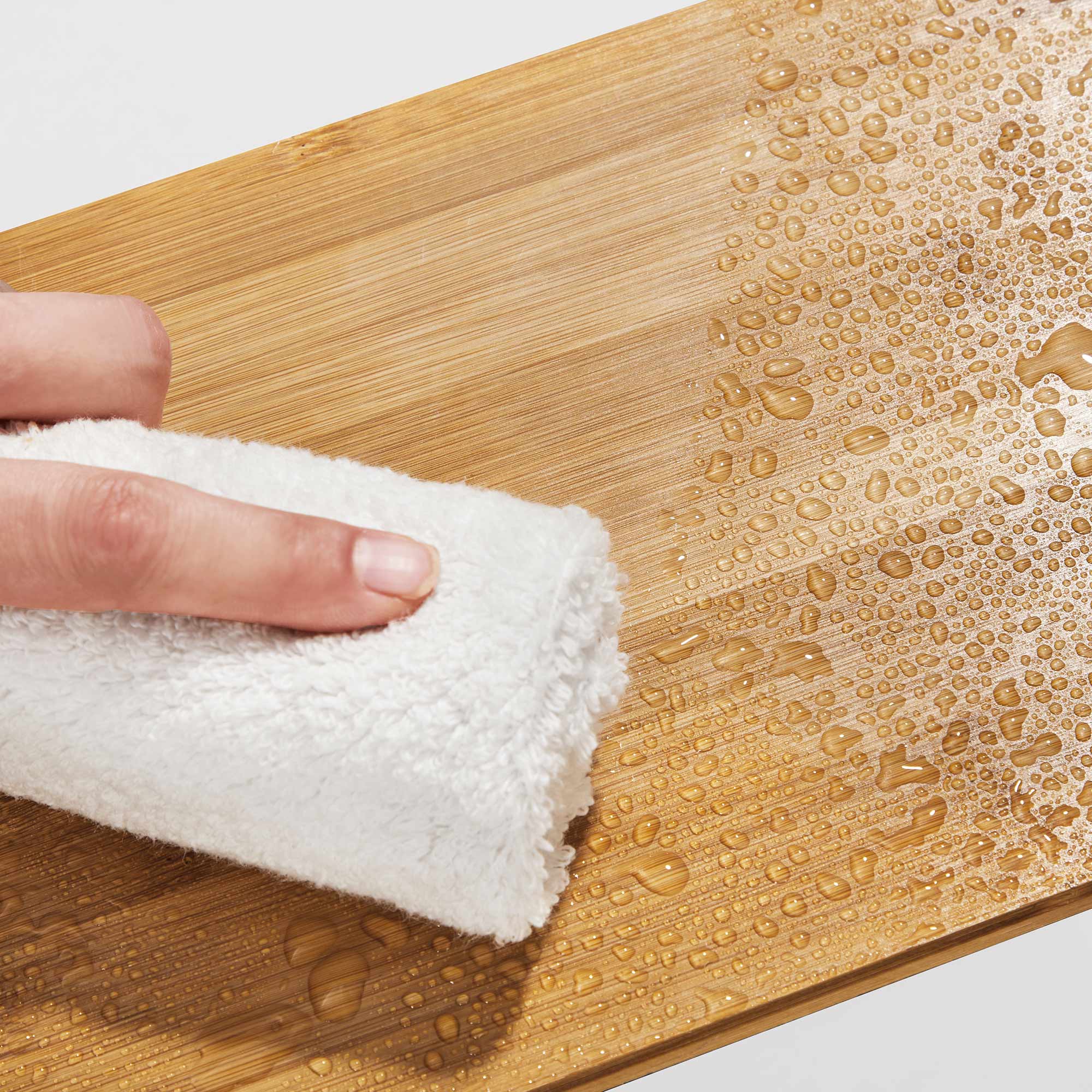 Örtställen - Köksplankor - Köksarrangörer - Uppsättning av 2 - Metallram - White / Naturel