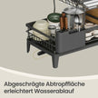 Afdruiprek - 2 Laags - Draaibare Afvoer - Bestekhouder - Grijs