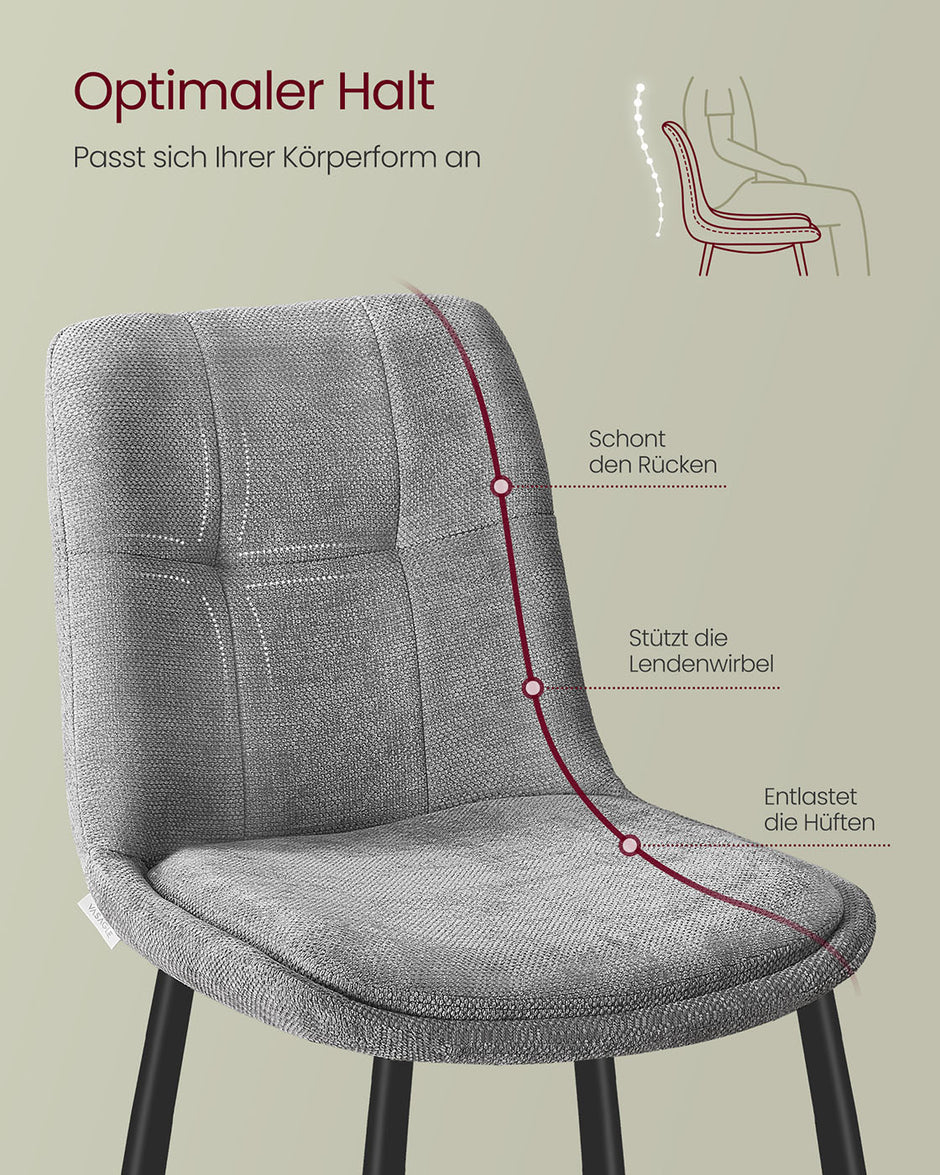 Matsalsstolset – Dubbelkudde – Dove Grey
