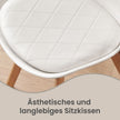 Eetkamerstoelen - Set van 4 - PU-Leer - Beukenhouten Poten - Wit