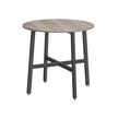 Runt matbord – Industriell design – Vintage brun/svart