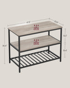 KitchenPlank - 3 nivåer - 60 × 120 × 90 cm - Industriell design