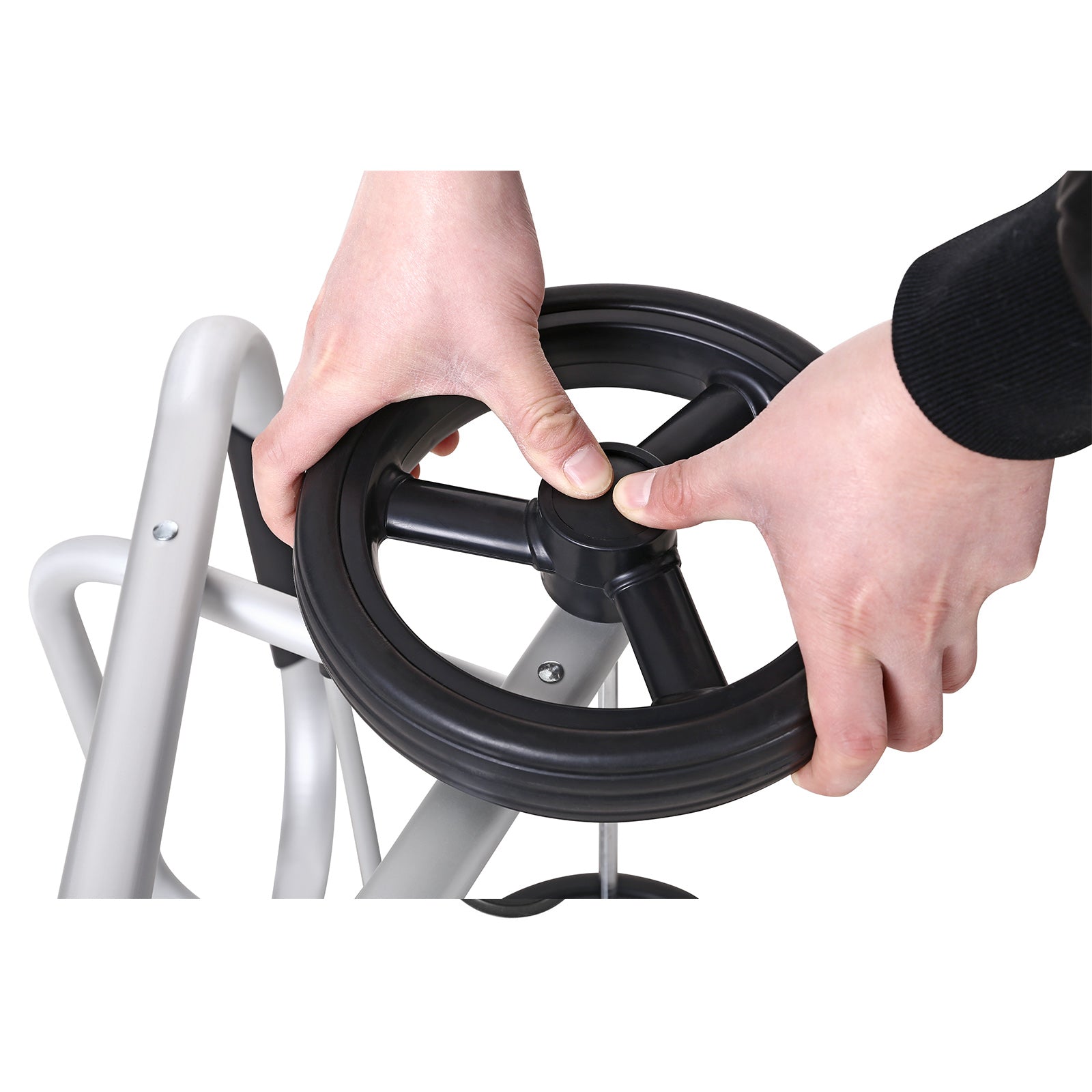 Livsmedelsvagn - Fällbar - med kylskåp - Robust design - Gray