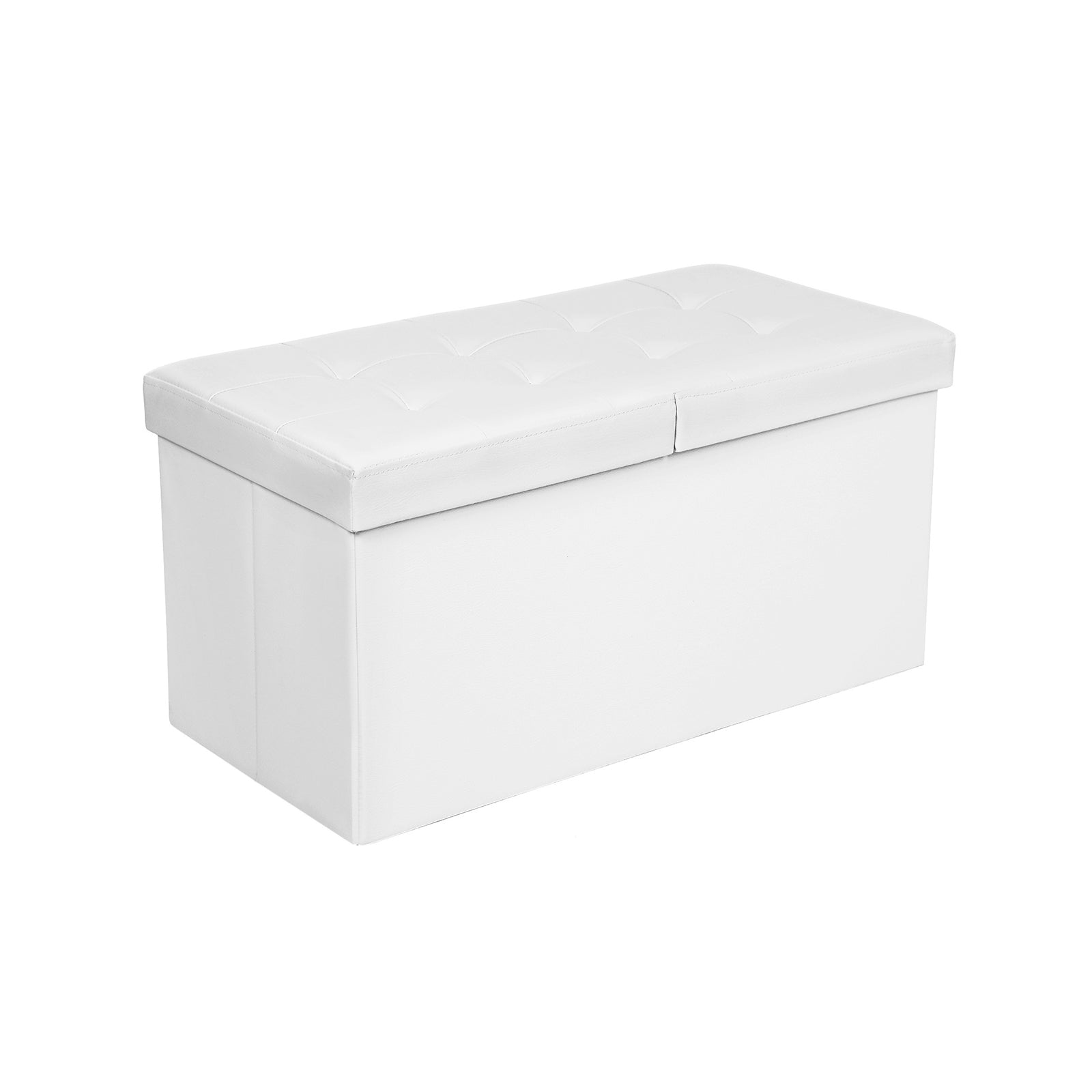 Soffa - vikning - 76 cm - med vikningslock - vitt
