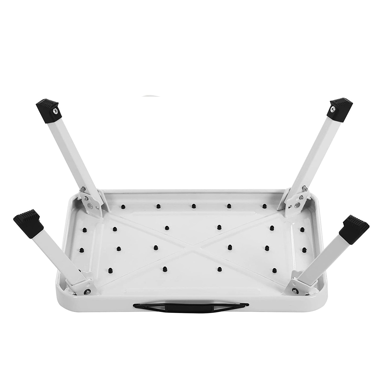 Foldbar trappa - med icke -slipmatta - upp till 150 kg - vit