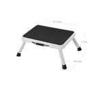 Foldbar trappa - med icke -slipmatta - upp till 150 kg - vit