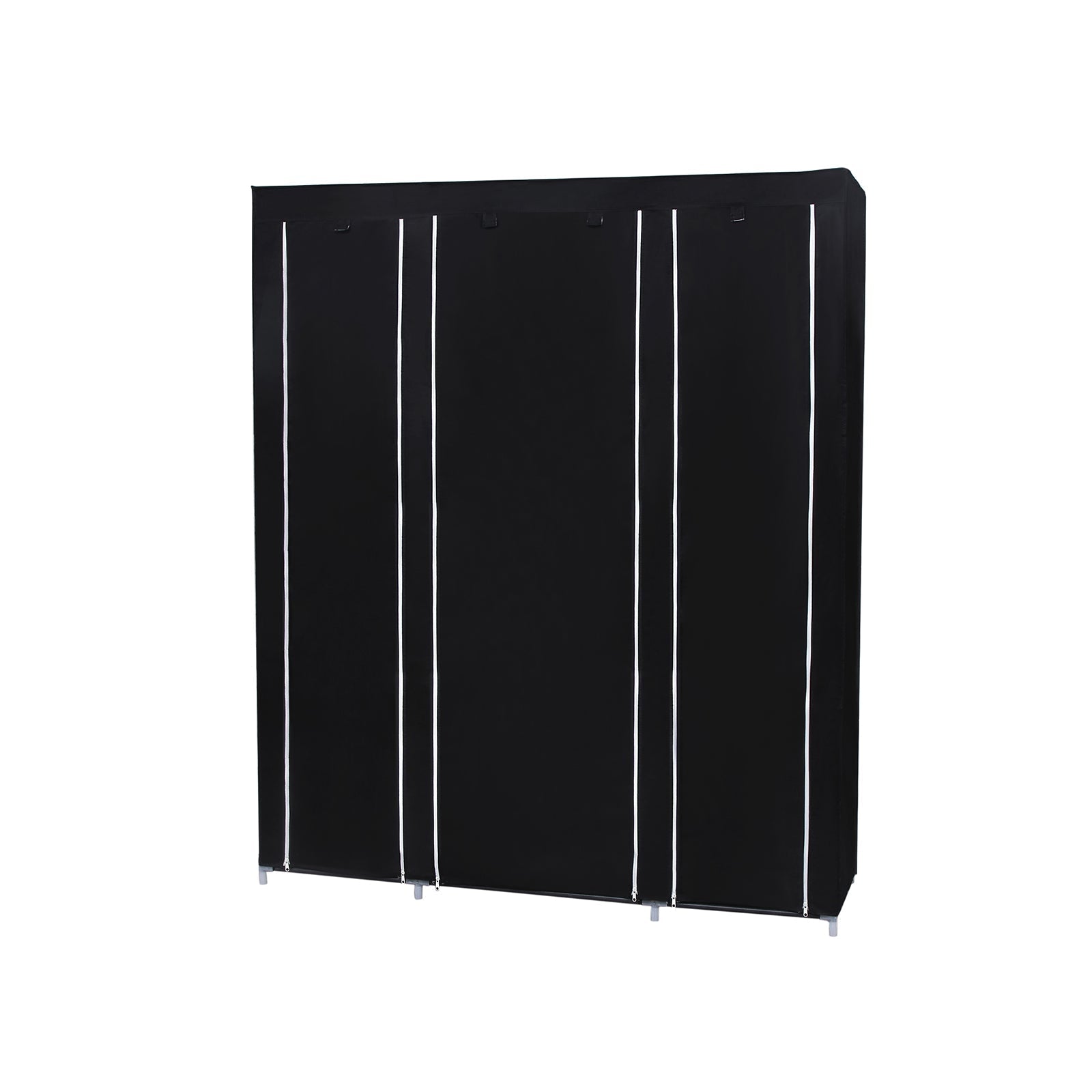 Garderob - tyggarderob - 175 x 150 cm - svart