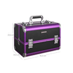 Makeup Bag-Small-svart och lila