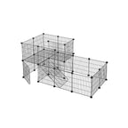 Animal Cage - Rabbit Cage / Cavia Cage - Animal Hob - Svart