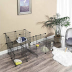 Animal Cage - Rabbit Cage / Cavia Cage - Animal Hob - Svart