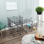 Animal Cage - Rabbit Cage / Cavia Cage - Animal Hob - Svart