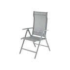 Garden Chair - Folding Chair - Aluminium Frame - Upp till 150 kg lastkapacitet - Grå