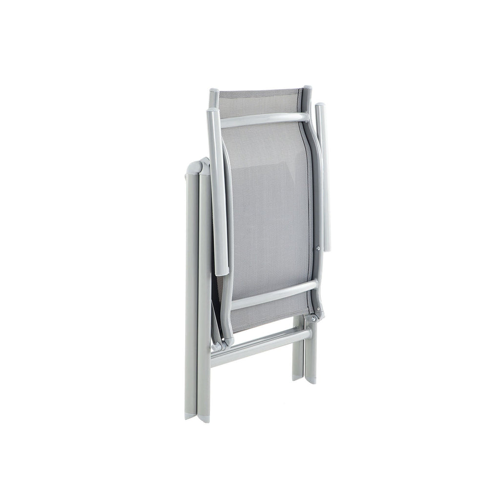 Garden Chair - Folding Chair - Aluminium Frame - Upp till 150 kg lastkapacitet - Grå