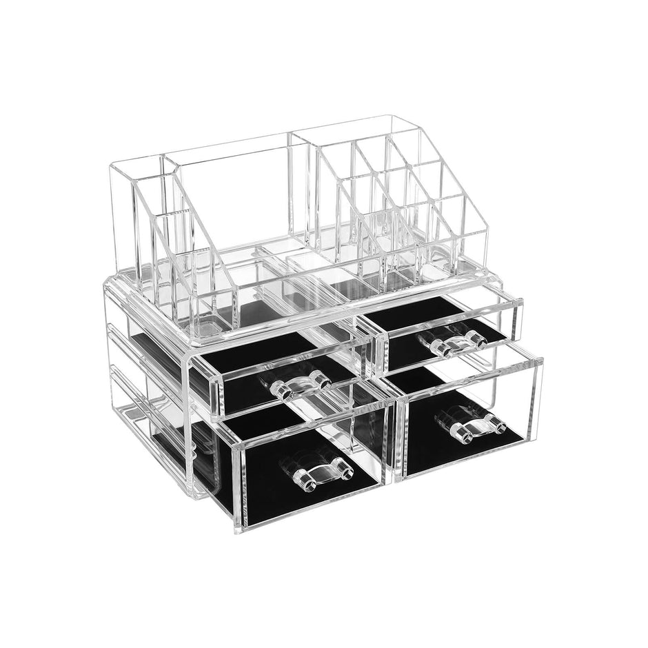 Make-Up Organizer-4 Drawers-Transparent