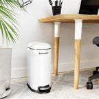 TRASH - STEEL COSMETICS BOX - 10 L - Med inre hink - Softclose - White