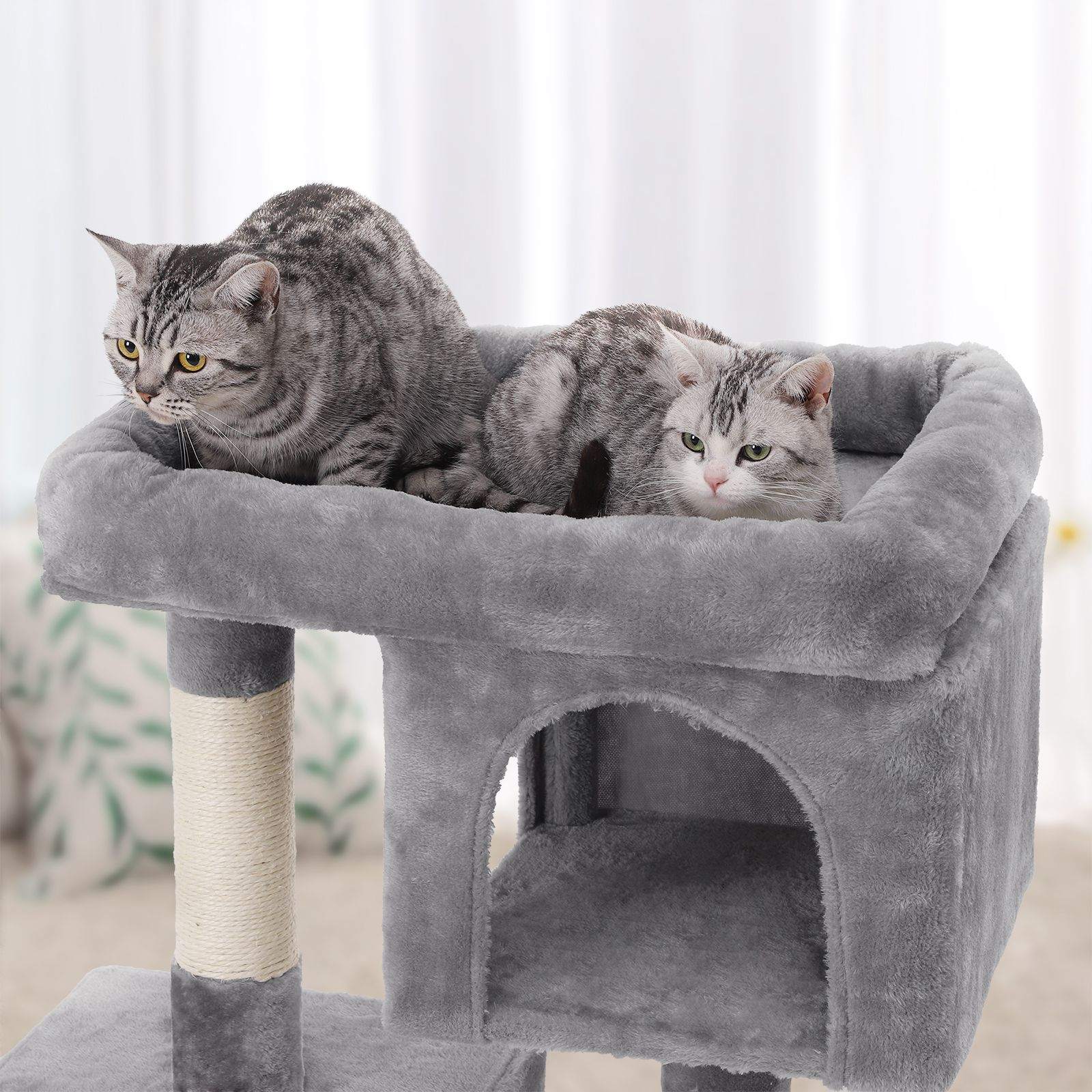 Scratching Post - Cat Pole - Cat House - Light Grey