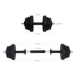 Hantelset – justerbara hantlar – 20 kg / 30 kg – svart