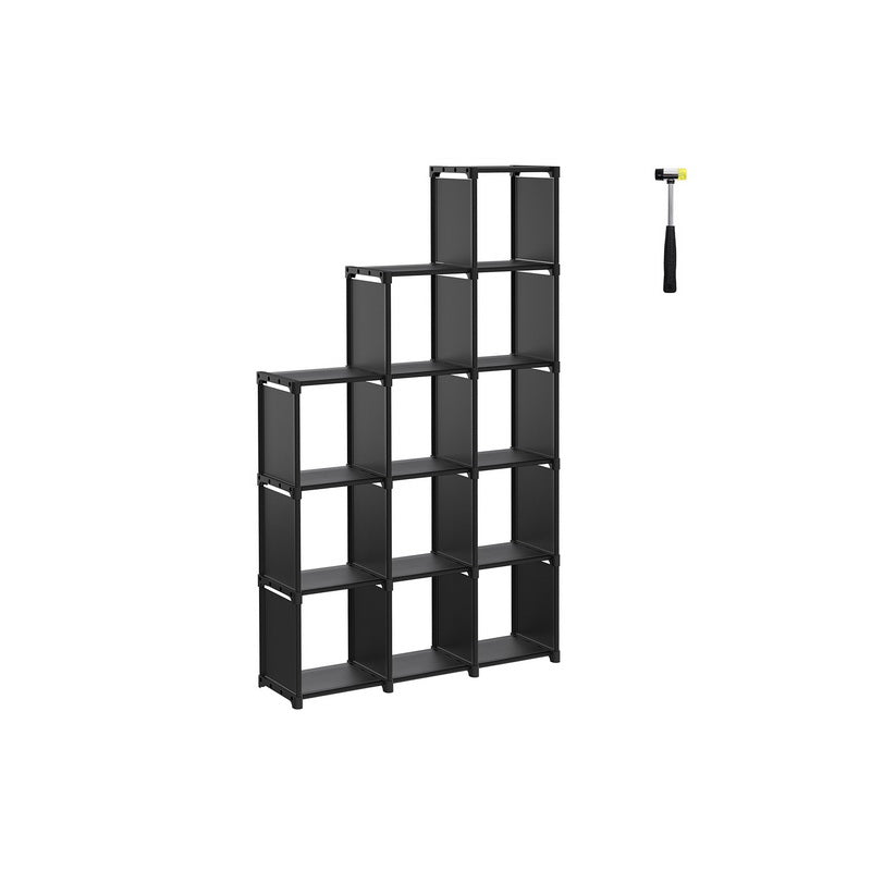 Kubskåp – 12 kuber – Svart