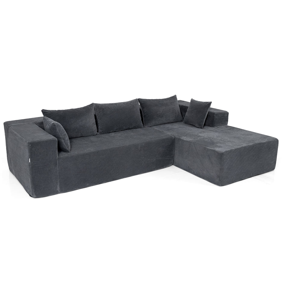L‑formad – modulsoffa för personer med schäslong, bärkapacitet upp till – 4 600 kg 275 x 177 x 58 cm