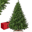 Kunstkerstboom – 180 cm – PE en PVC – Houten Standaard – Met Opbergtas – Groen