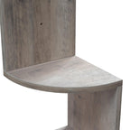 Hörnbräda - vägghylla med 5 nivåer - grå