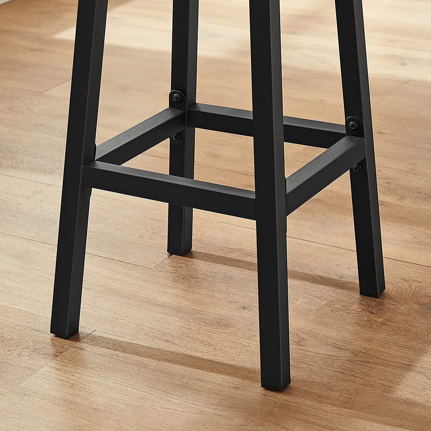 Barstolar - uppsättning av 2 - stångstolar - höjd 65 cm - med stålram