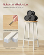Barstolar - Uppsättning av 2 - Ebony Black - Oak Beige - White