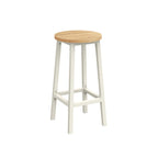 Barstolar - Uppsättning av 2 - Ebony Black - Oak Beige - White