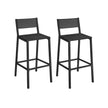 Barstolar – industriell design – set om 2 – beige och vit