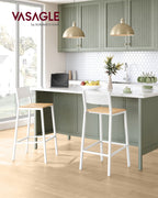 Barstolar - Industriell design - Uppsättning av 2 - beige