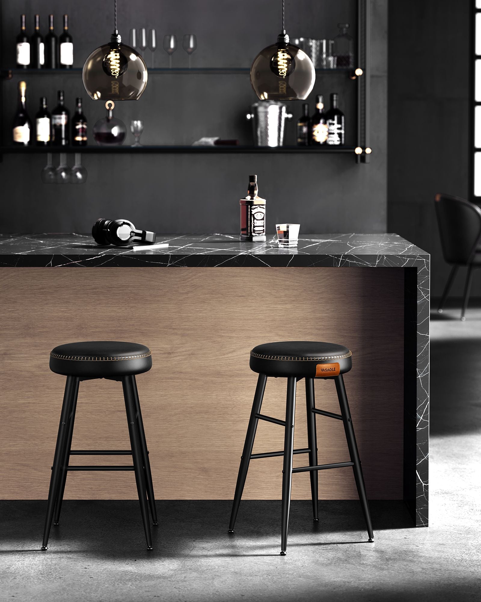 Ekho Collection - Barstolar - Uppsättning av 2 - Industriell design