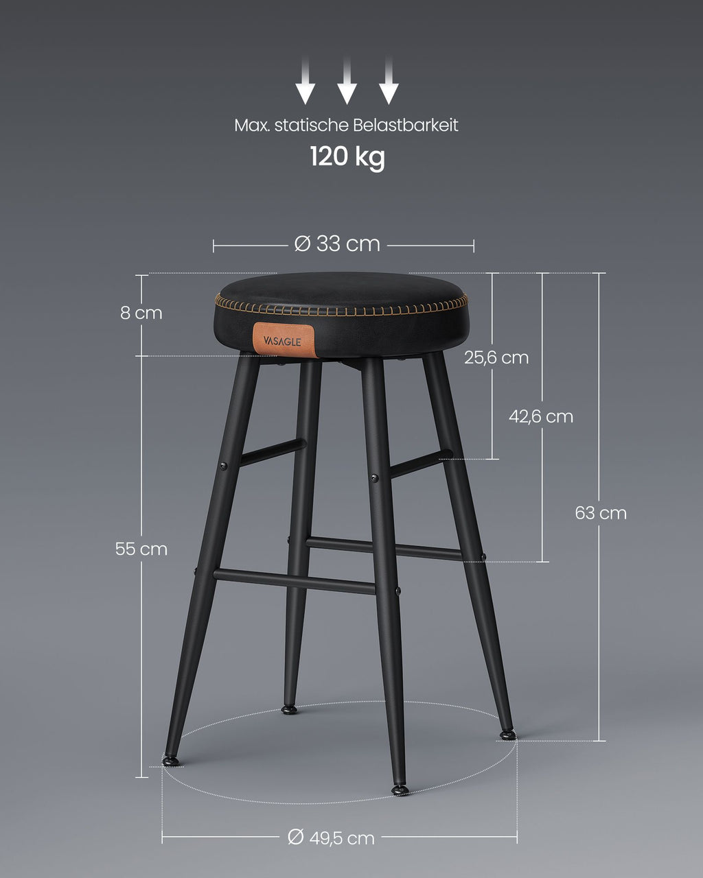 Ekho Collection - Barstolar - Uppsättning av 2 - Industriell design