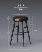 Ekho Collection - Barstolar - Uppsättning av 2 - Industriell design