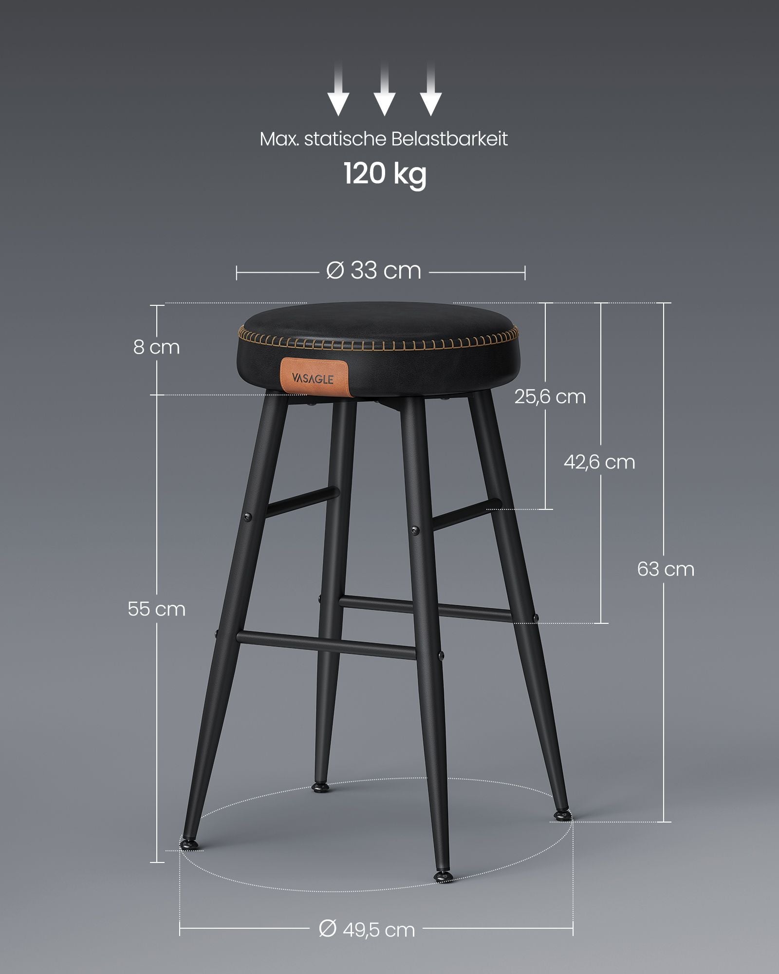 Ekho Collection - Barstolar - Uppsättning av 2 - Industriell design