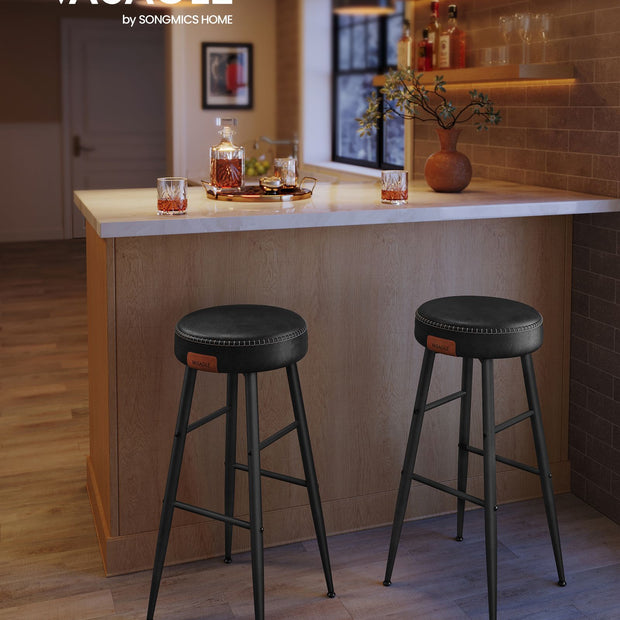 Barstolar – Set om 2 – Industriell design – Ink Black