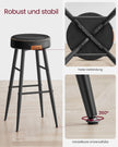 Barstolar – Set om 2 – Industriell design – Ink Black