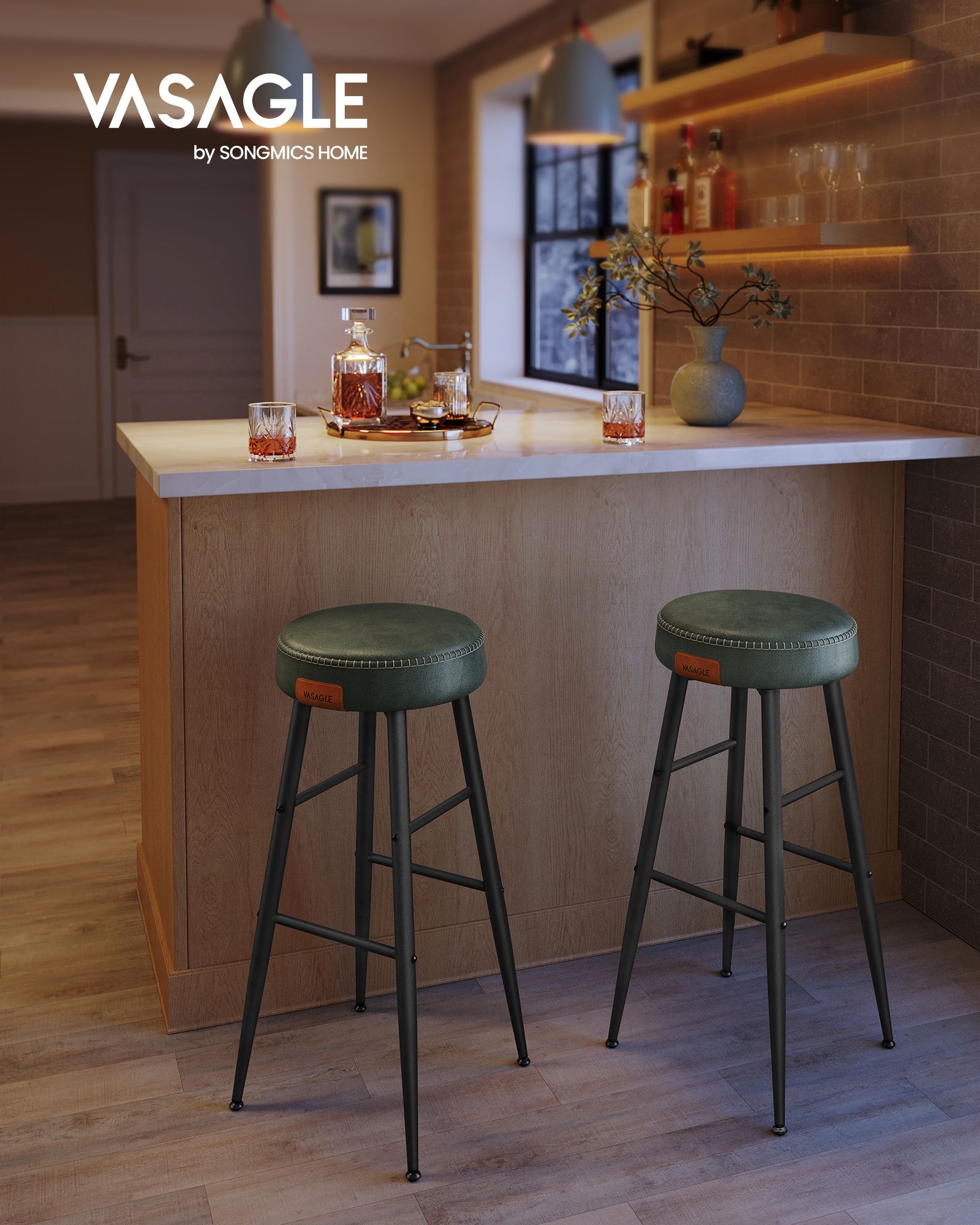 Ekho Collection - Barstolar - Uppsättning av 2 - Industriell design