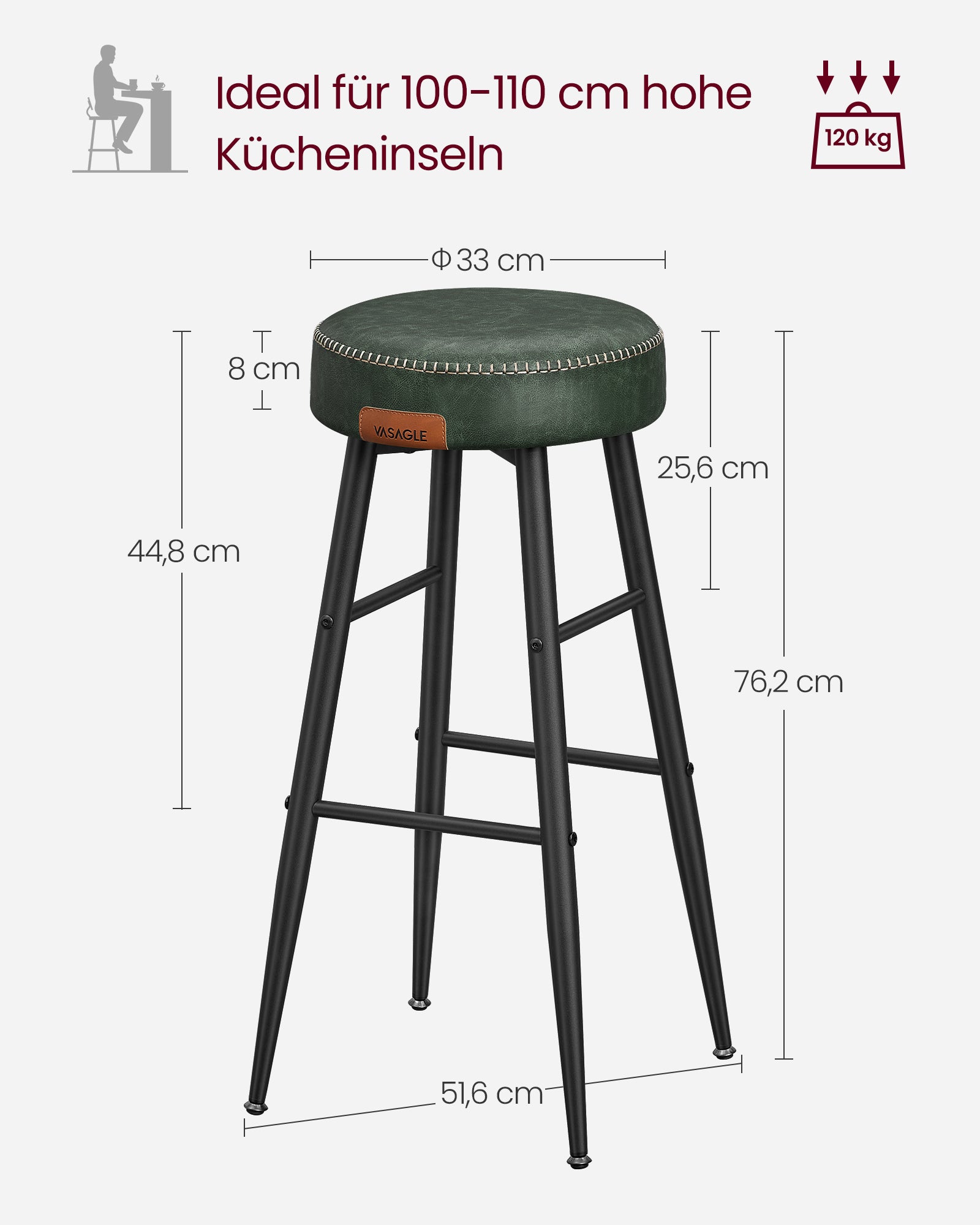 Ekho Collection - Barstolar - Uppsättning av 2 - Industriell design